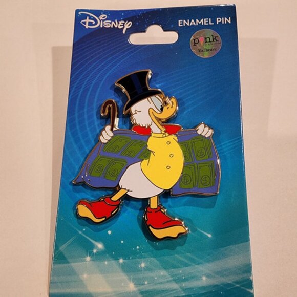 Disney Palm Scrooge Mcduck Duck Tales Dollar Cape Enamel Pin NEW - Picture 5 of 10
